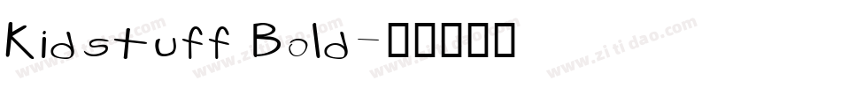 Kidstuff Bold字体转换